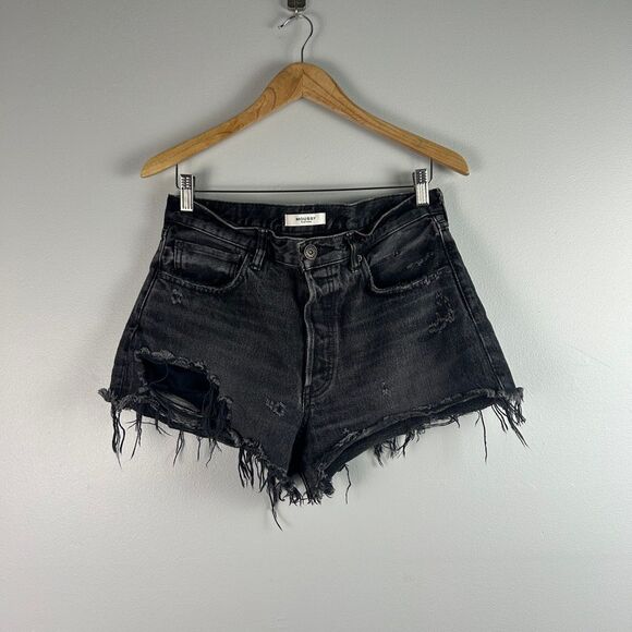 Moussy Vintage Durango Mid Rise Distressed Cut Off Shorts - Picture 2 of 8